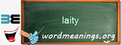 WordMeaning blackboard for laity